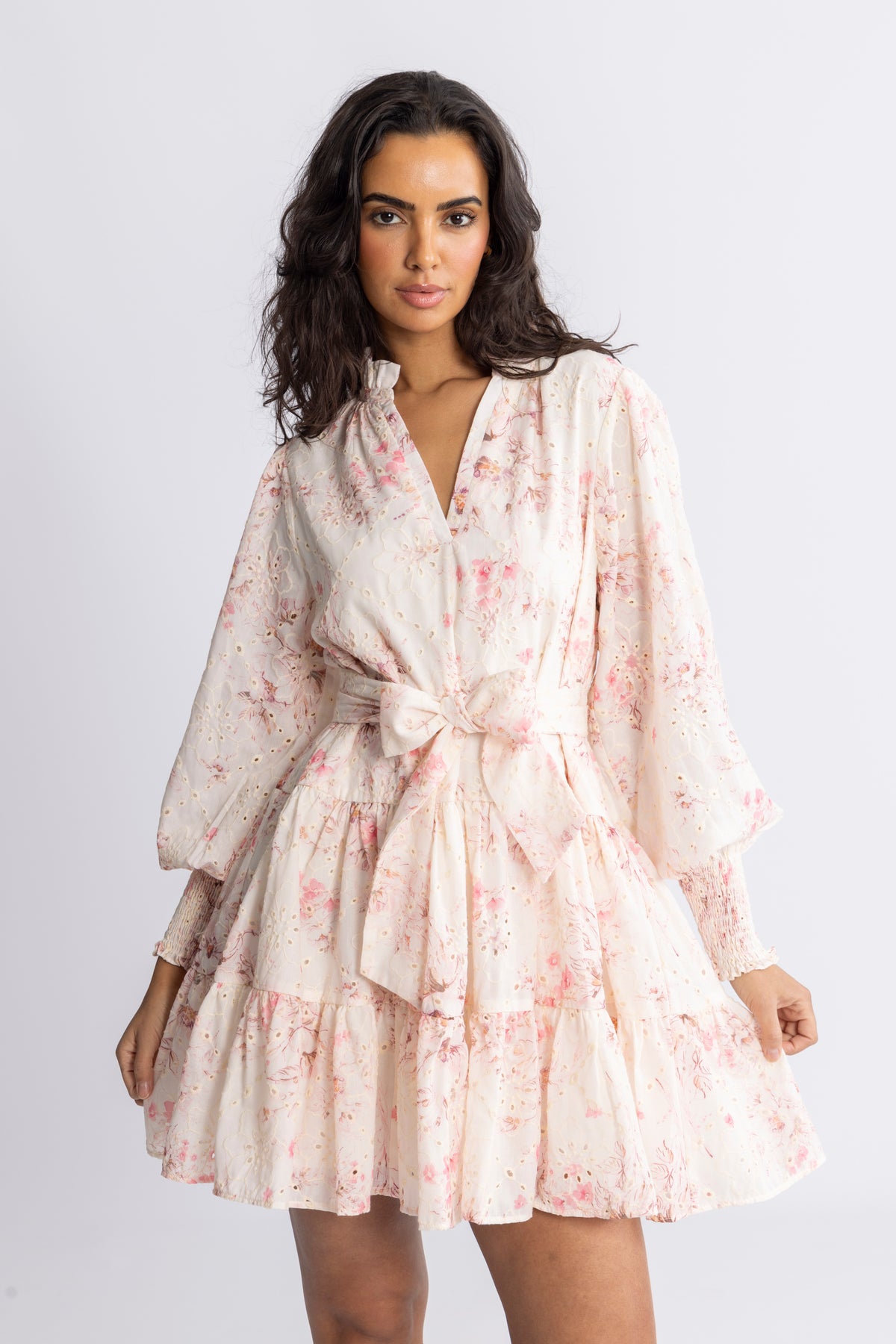 Delphine B Anglaise Klänning - Rosa