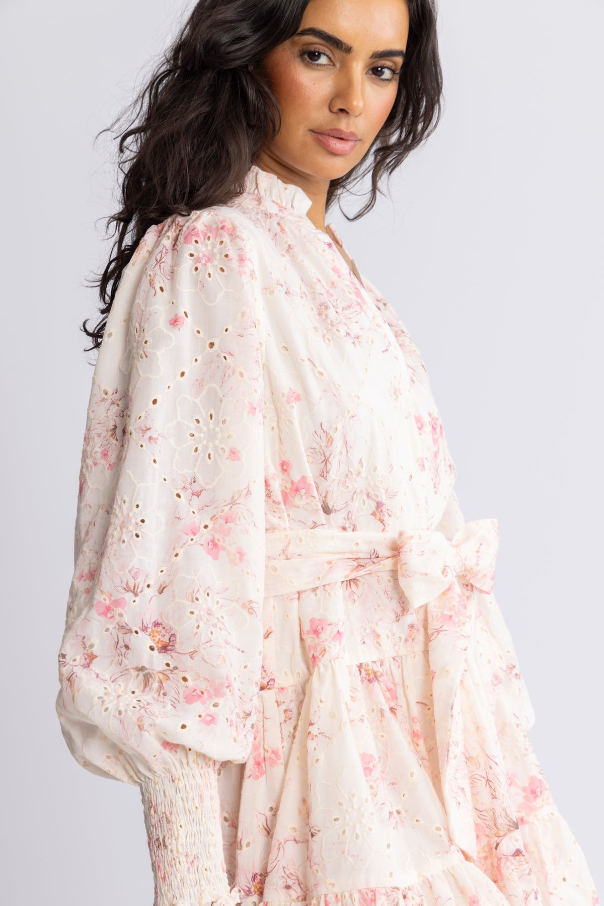 Delphine B Anglaise Klänning - Rosa