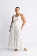 Rana Broderie Anglaise Kjol - Forglemmegei White