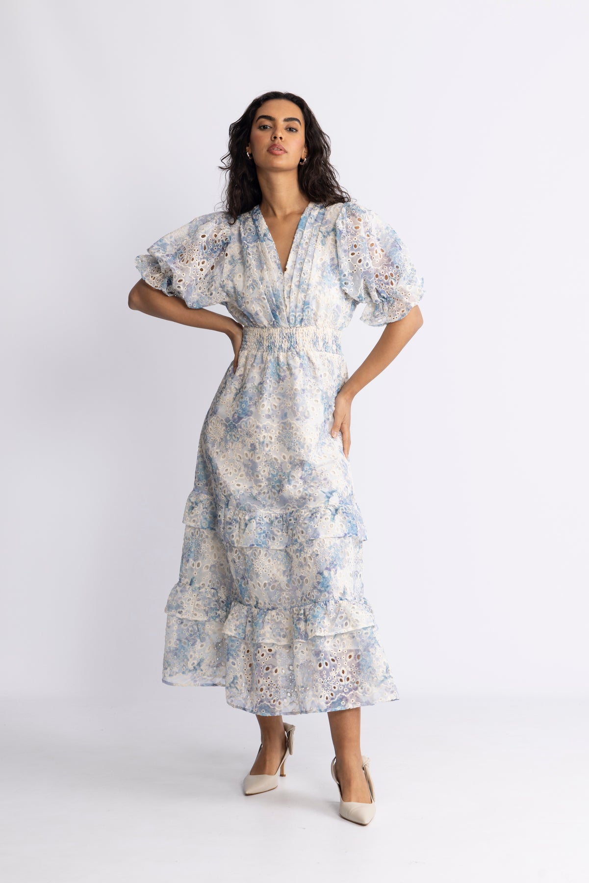 Nanni Maxi Dress - Ljusblå