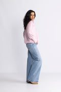 Emma Stripe Blus - Rosa