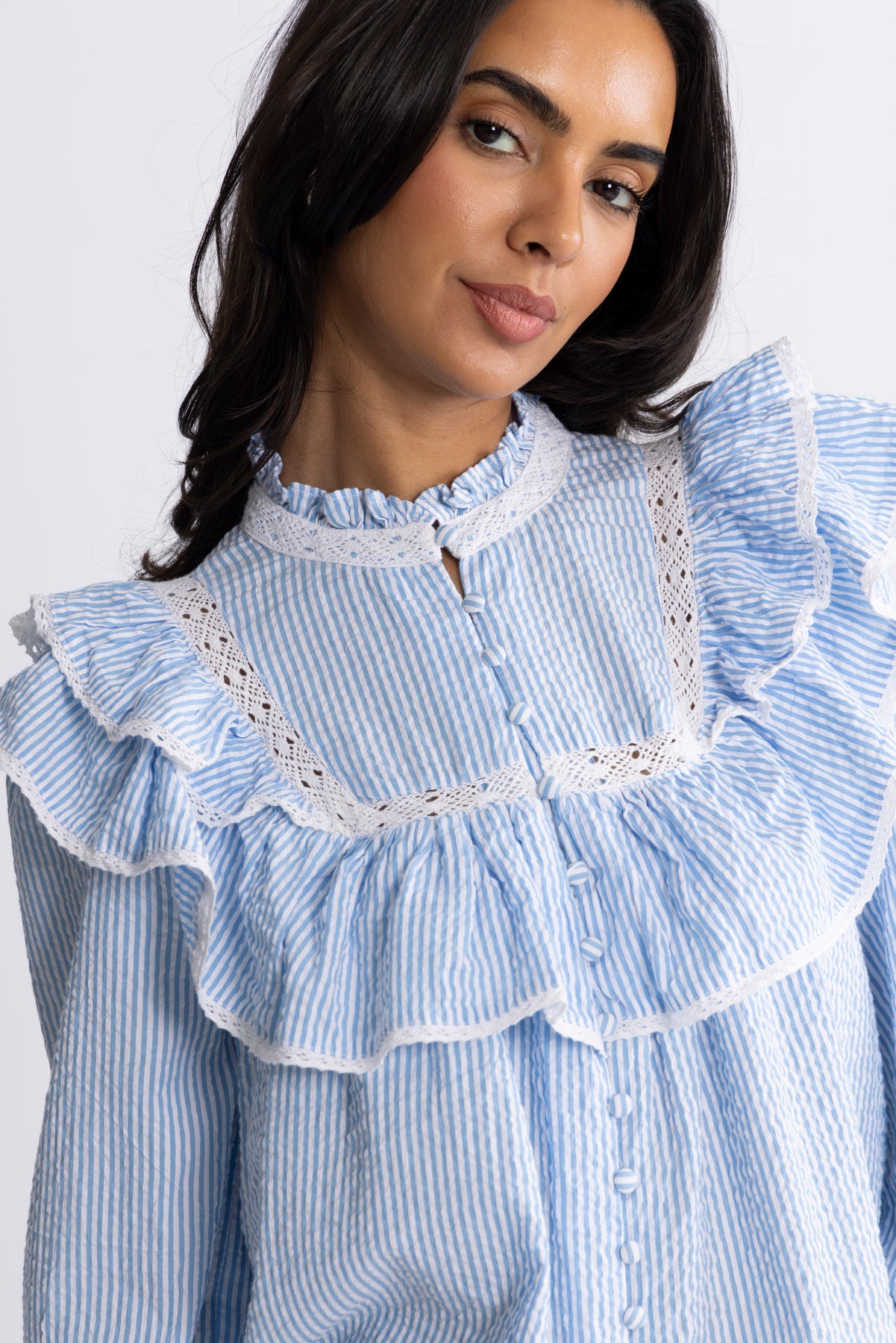 Viva Voile Blus - Blå