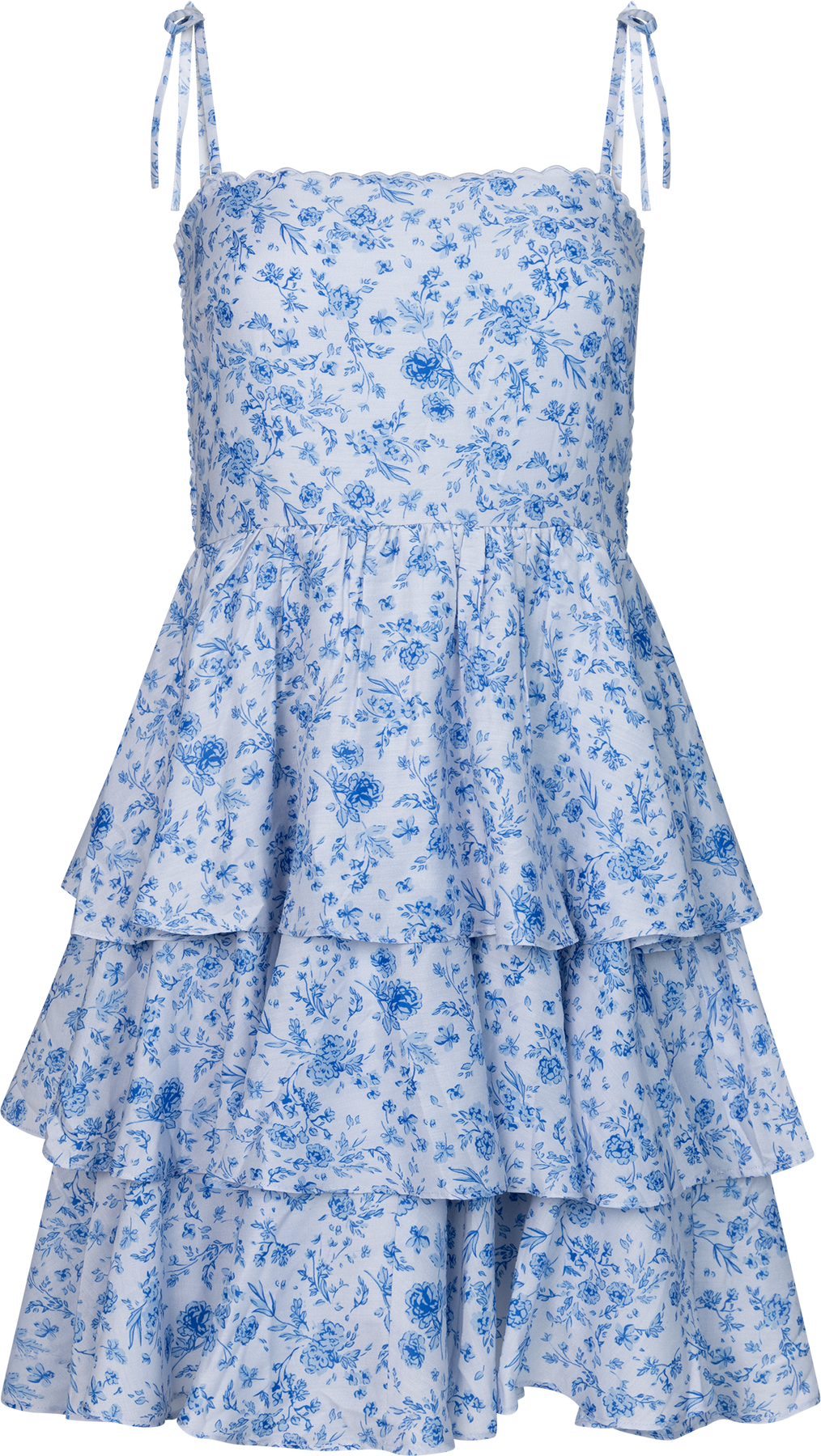 Magni Mini Dress - Blue Flower