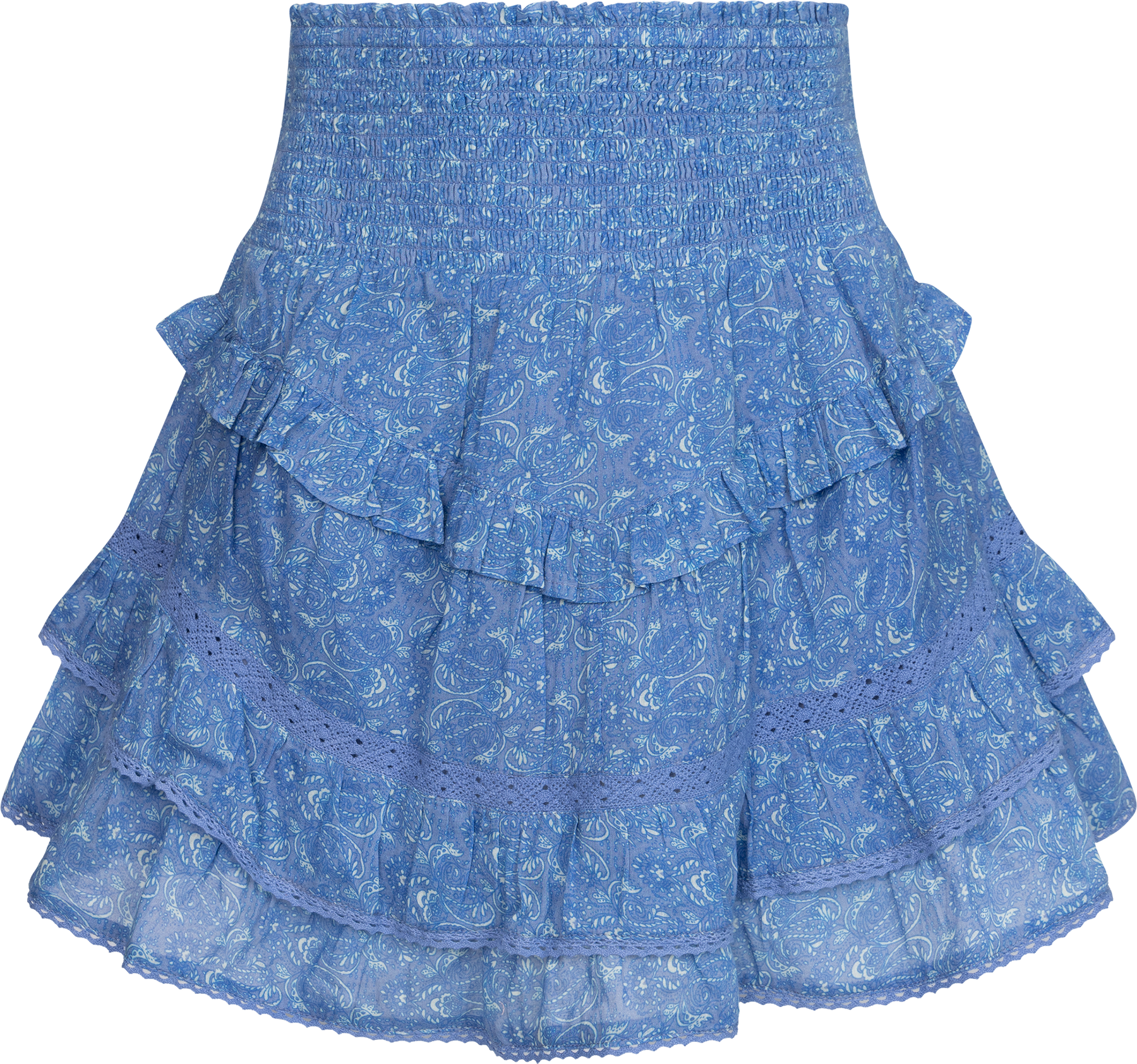 Vilde Paisley Skirt - Blue Paisley