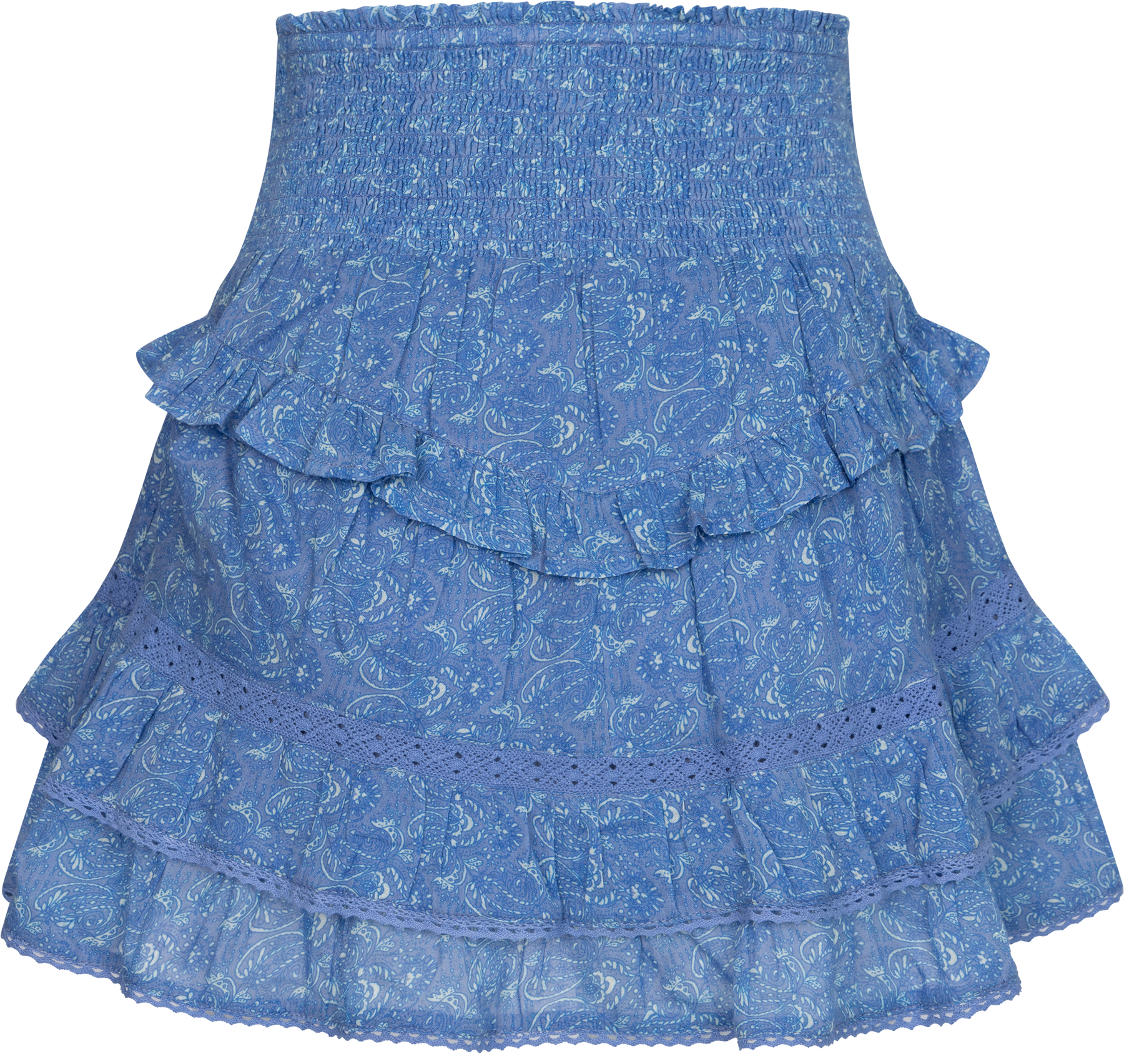 Vilde Paisley Skirt - Blue Paisley