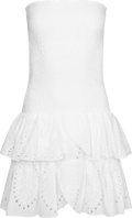 Kanutte Solid Smock Dress - White