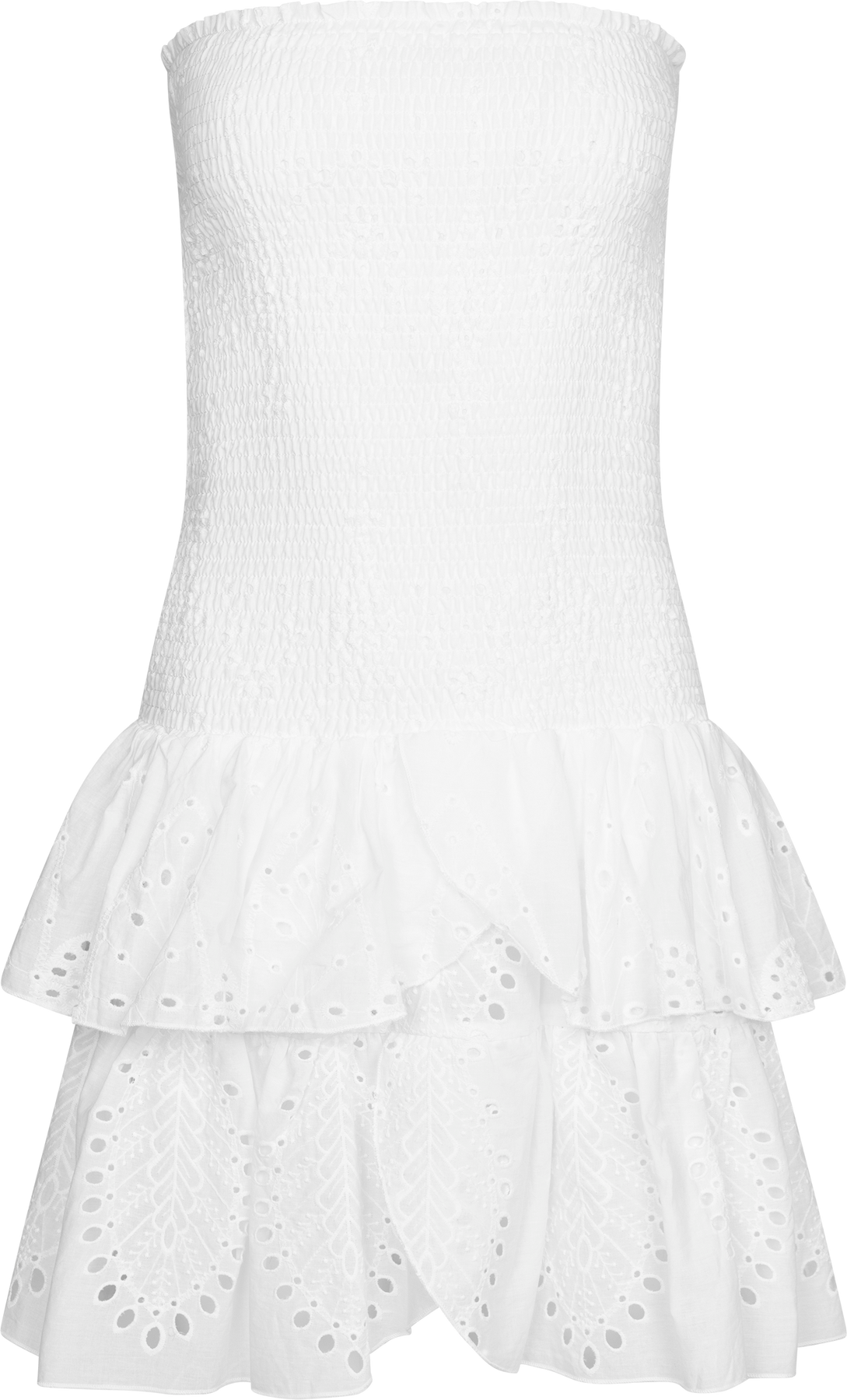 Kanutte Solid Smock Dress - White