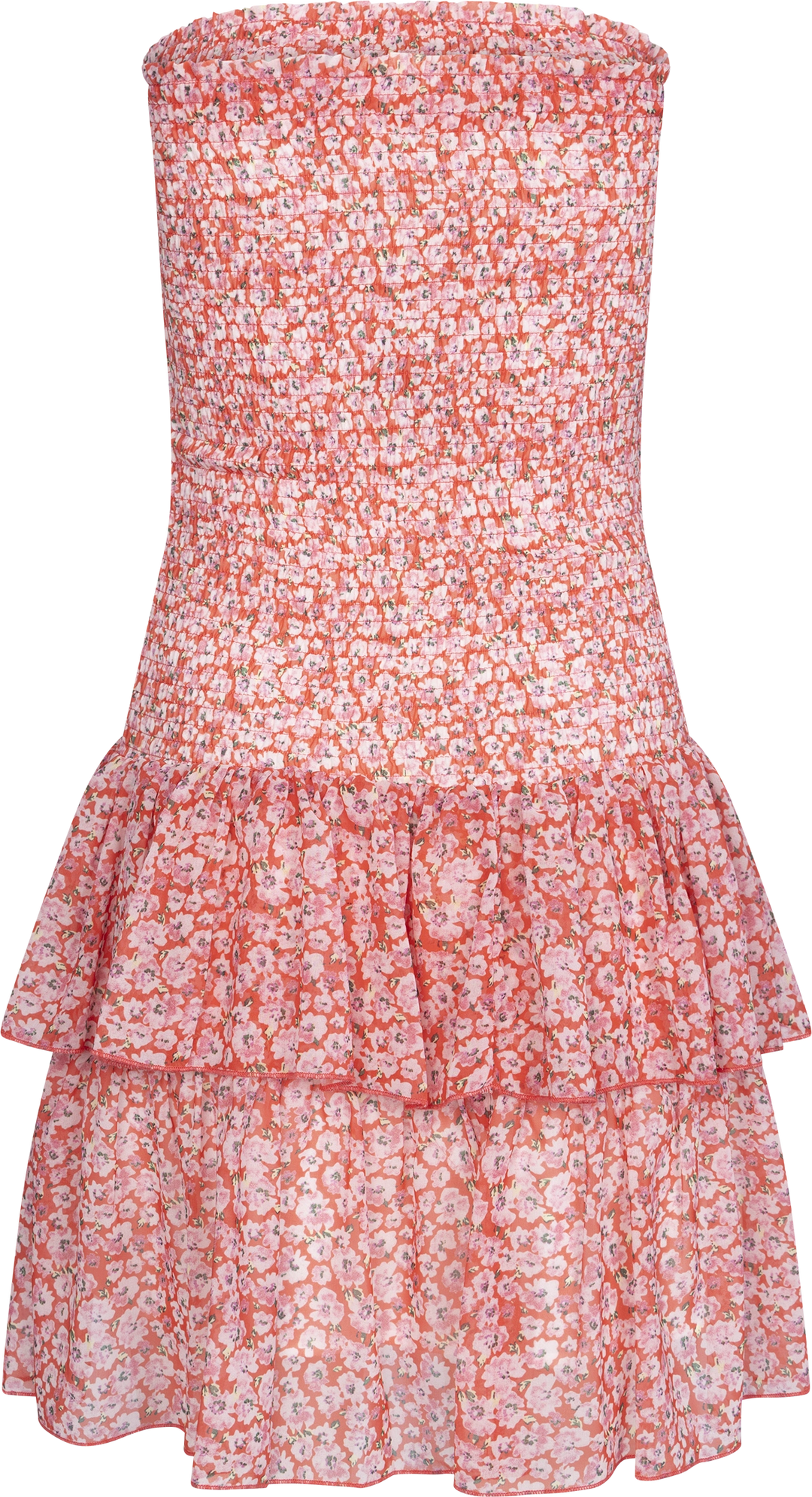 Kanutte Chiffon Smock Dress - Pink