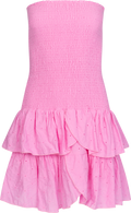 Kanutte Emb Smock Dress - Rosa