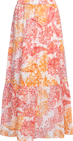 Rana Linen Skirt - Coral