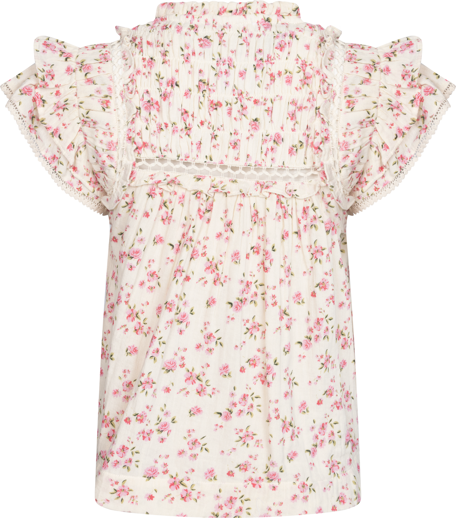 Vår Flower Top - Rosa