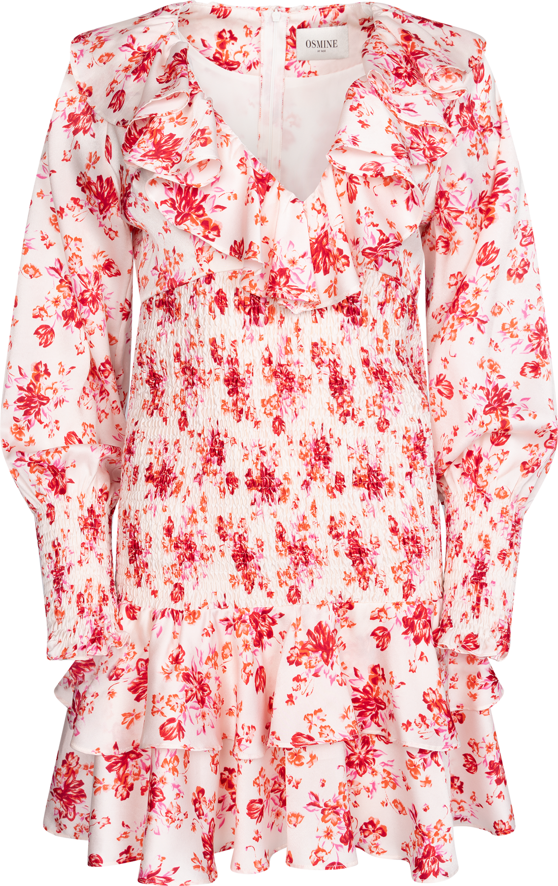 Torunn Smock Dress - Röd