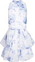 Idun Mini Flower Dress - Blue Flower