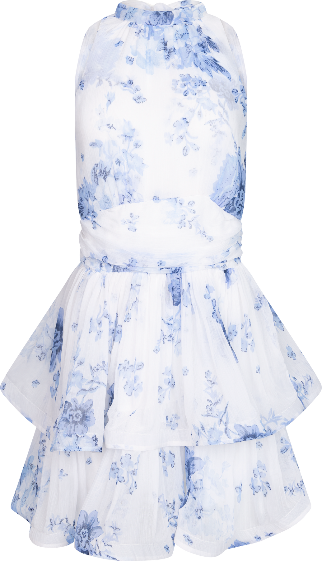Idun Mini Flower Dress - Blue Flower
