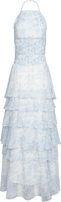 Inga Dobby Flower Dress - Blå