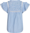 Vår Pinstripe Top - Blå randig