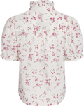 Signy S Flower Dobby Blus - Pink Dobby