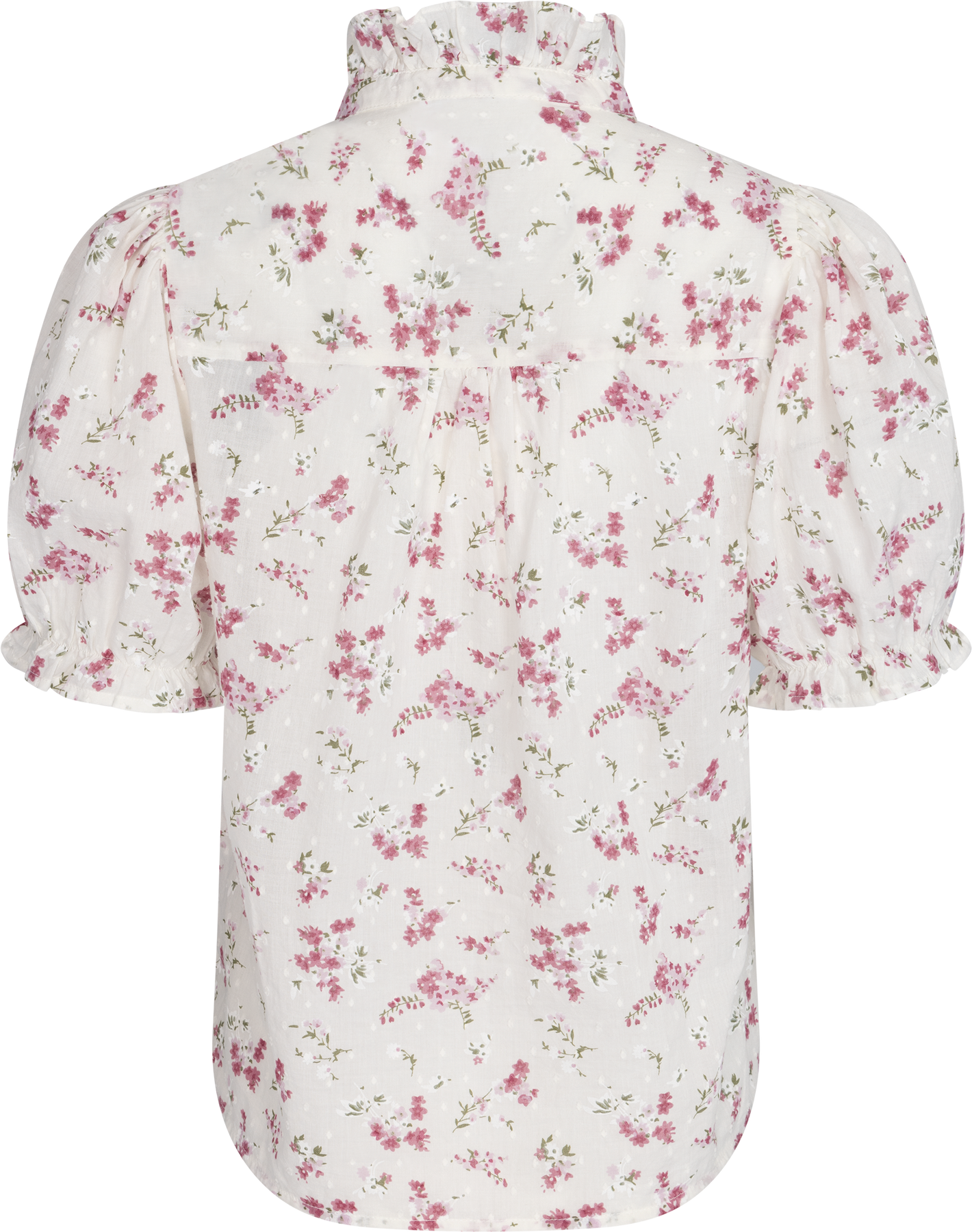 Signy S Flower Dobby Blus - Pink Dobby
