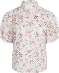 Signy S Flower Dobby Blus - Pink Dobby