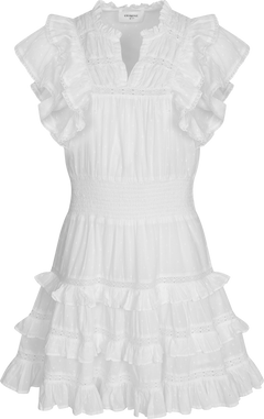 Fryd Dobby Dress - White