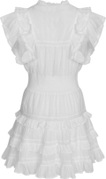 Fryd Dobby Dress - Vit