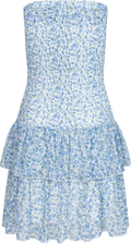 Kanutte Chiffon Smock Dress - Blå