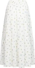 Rana Broderie Anglaise Kjol - Forglemmegei White