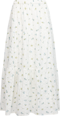 Rana Broderie Anglaise Kjol - Forglemmegei White