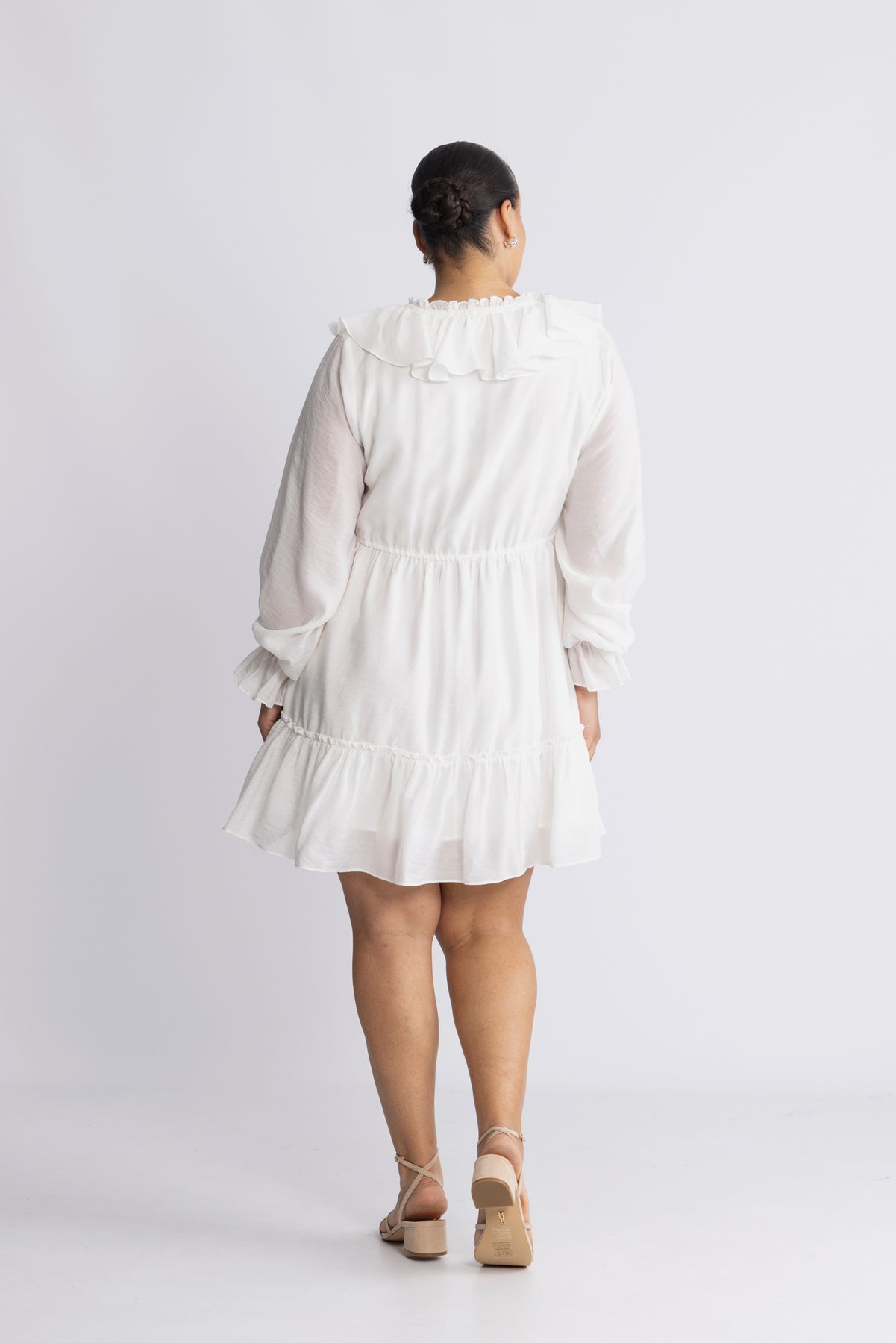 Aldora Boho Dress - Vit