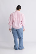 Emma Stripe Blus - Rosa