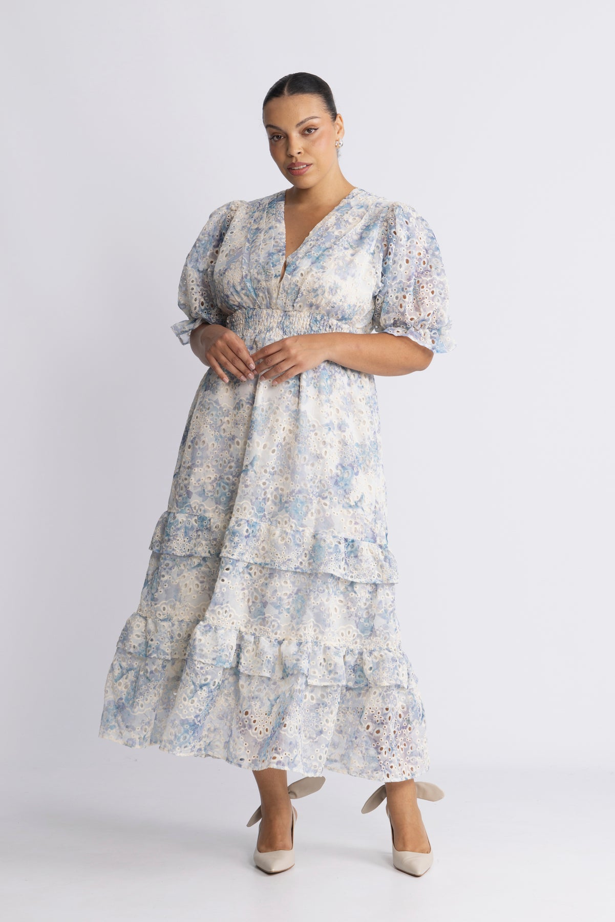 Nanni Maxi Dress - Ljusblå