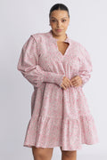 Embla Poplin Dress - Pink