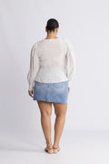 Tiril Smock Top - Vit