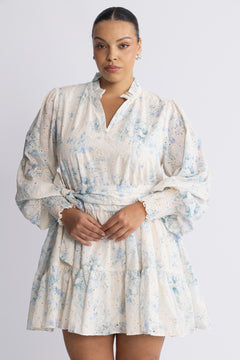 Delphine B Anglaise Dress - Blue