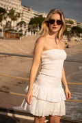 Kanutte Embroidery Dress - White
