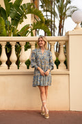 Ellie S Voile Dress - Blue Fleur