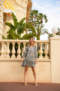 Ellie S Voile Dress - Blue Fleur