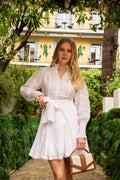 Alfa Voile Dress - White
