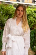 Alfa Voile Dress - White