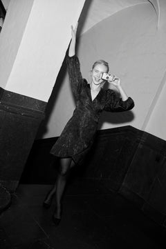 Nanna Brocade Dress - Black
