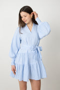 Delphine Stripe Dress - Blå randig