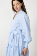 Delphine Stripe Dress - Blå randig