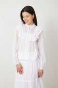 Viva Voile Blus - Vit