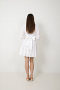 Liv Solid B Anglais Dress - Vit