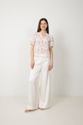 Signy S Flower Dobby Blus - Pink Dobby