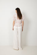 Signy S Flower Dobby Blus - Pink Dobby