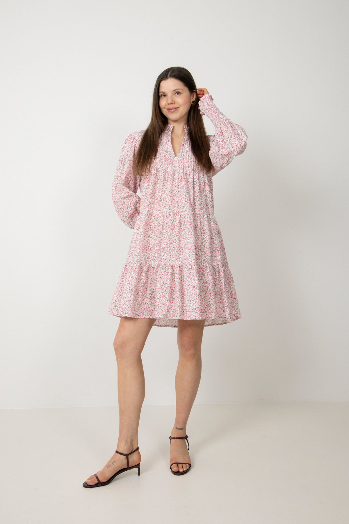 Embla Poplin Dress - Pink