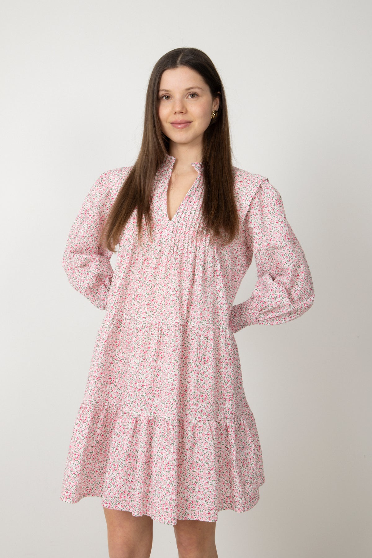 Embla Poplin Dress - Pink