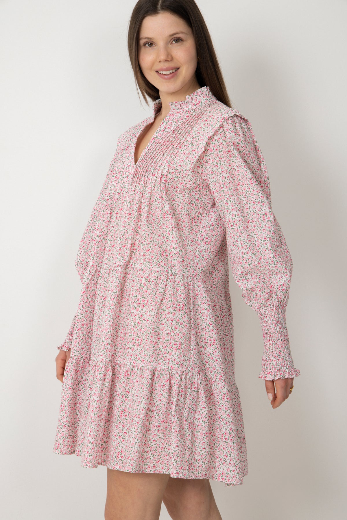 Embla Poplin Dress - Pink