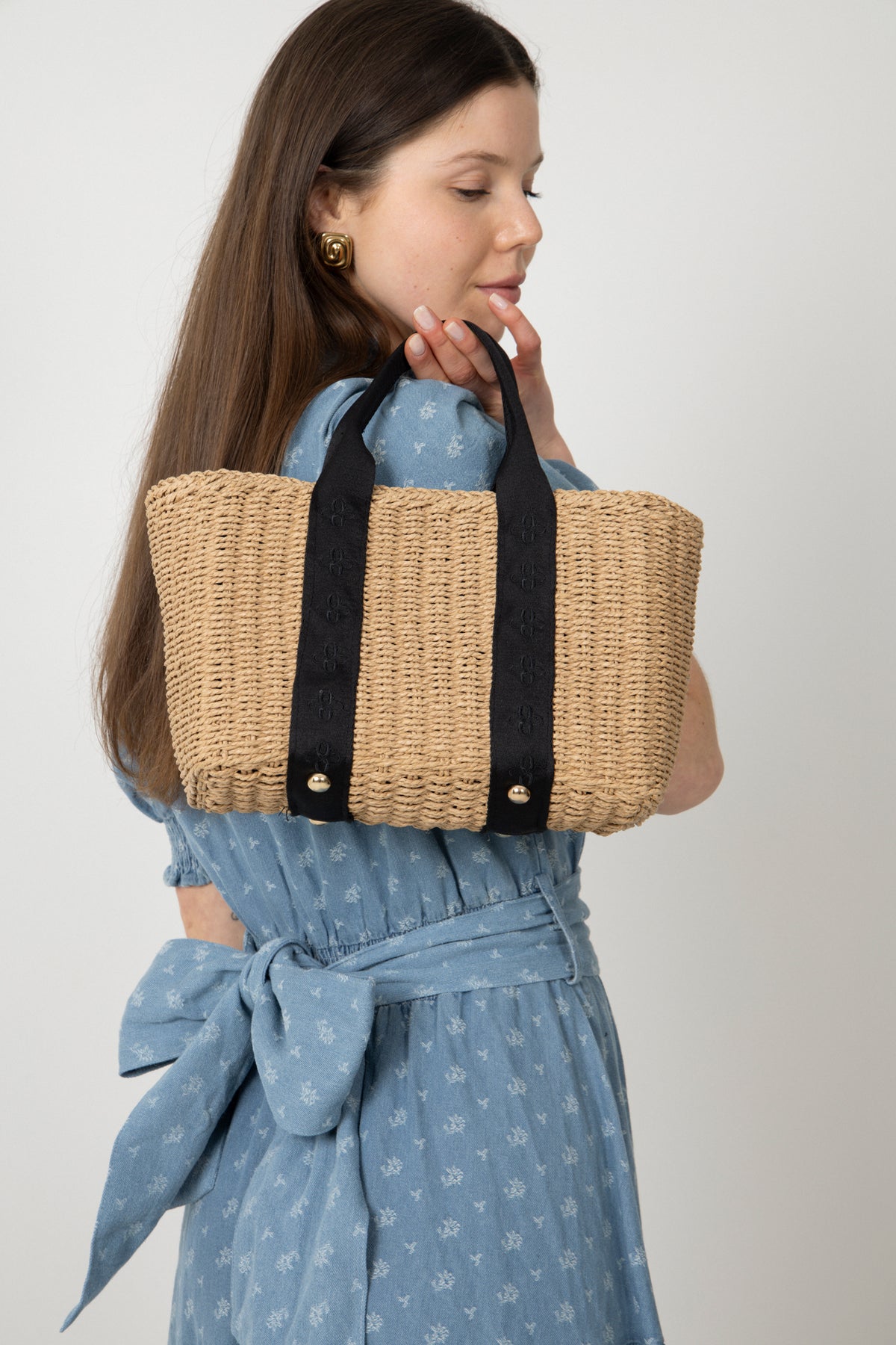 Beatrice Basket Bag - Svart